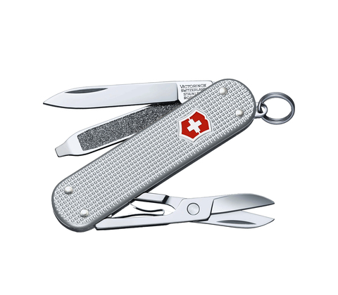 Нож-брелок Victorinox Classic Alox, 58 мм, 5 функций, серебристый 0.6221.26 от прозводителя Victorinox