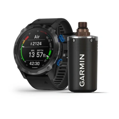 Garmin Descent Mk2i - 52 мм датчик Descent T1 | Titanium Carbon Grey DLC with Black Band