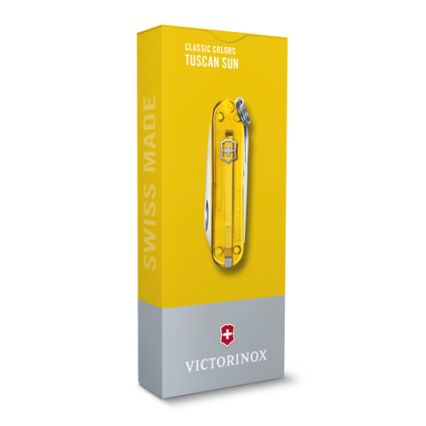 Нож-брелок Victorinox Classic SD Colors, 58 мм, 7 функций, "Tuscan Sun" 0.6223.T81G от прозводителя Victorinox