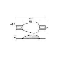 Анод алюминиевый на корпус судна 00350/BAL от прозводителя Tecnoseal