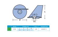 Анод цинковый Tohatsu/Nissan 01253 от прозводителя Tecnoseal