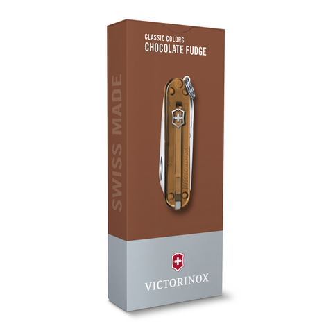 Нож-брелок Victorinox Classic SD Colors, 58 мм, 7 функций, "Chocolate Fudge" 0.6223.T55G от прозводителя Victorinox
