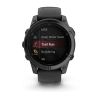 Garmin Fenix E - 47 мм AMOLED | Slate grey steel with Black silicone band