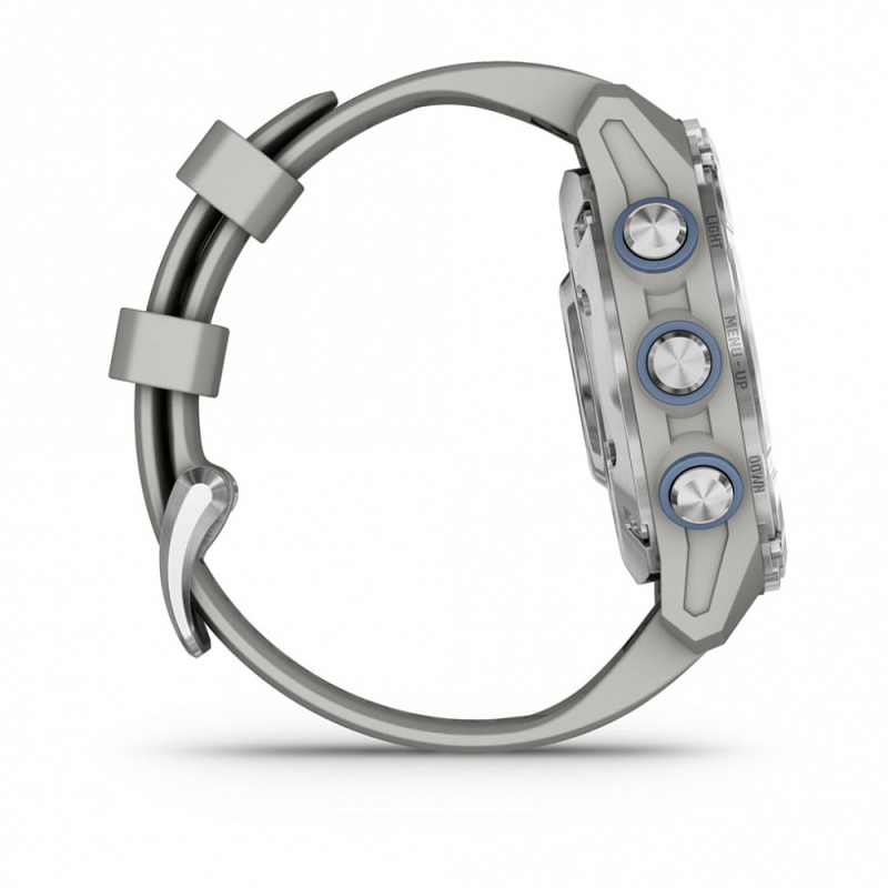 Garmin Descent Mk3 - 43 мм | steel/grey silicone band