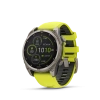 Garmin Fenix 8 - 47 мм SOLAR | SAPPHIRE | Titanium with Amp yellow/graphite silicone band