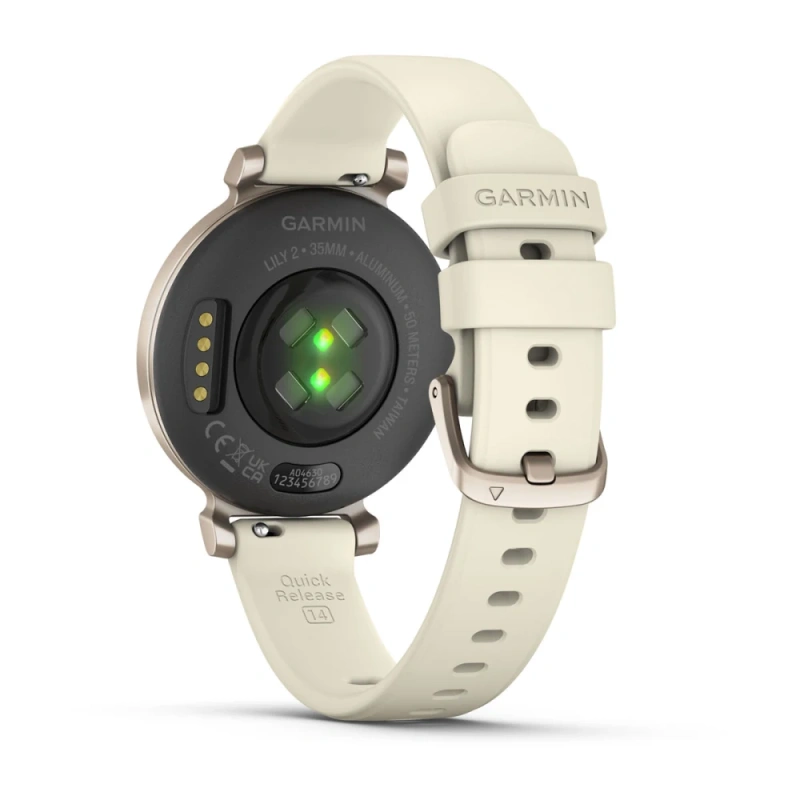 Garmin Lily 2 - Lily 2 | Cream Gold with Coconut Silicone Band