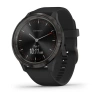 Garmin Vivomove 3 - 44 мм | Slate stainless steel bezel with black case and silicone band