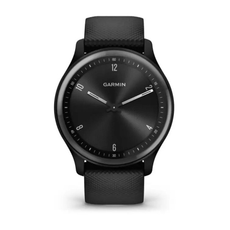 Garmin Vivomove Sport - 40 мм | Black Case and Silicone Band with Slate Accents
