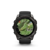 Garmin Fenix 8 - 51 мм AMOLED | SAPPHIRE | Carbon grey DLC with Black/pebble grey silicone band