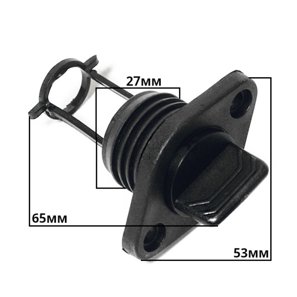 Заглушка дренажная SUNFINE 53x34x66 мм, пластик черный SF20328-1 от прозводителя SUNFINE MARIN Заглушка дренажная SUNFINE 53x34x66 мм, пластик черный SF20328-1 от прозводителя SUNFINE MARIN