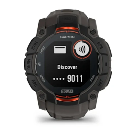 Garmin Instinct 3 - 50 мм SOLAR | Black with Charcoal Band