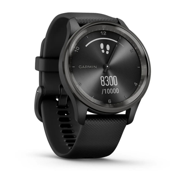 Garmin vivomove Trend с безелем серого цвета с черным корпусом и силиконовым ремешком 010-02665-00 от прозводителя Garmin