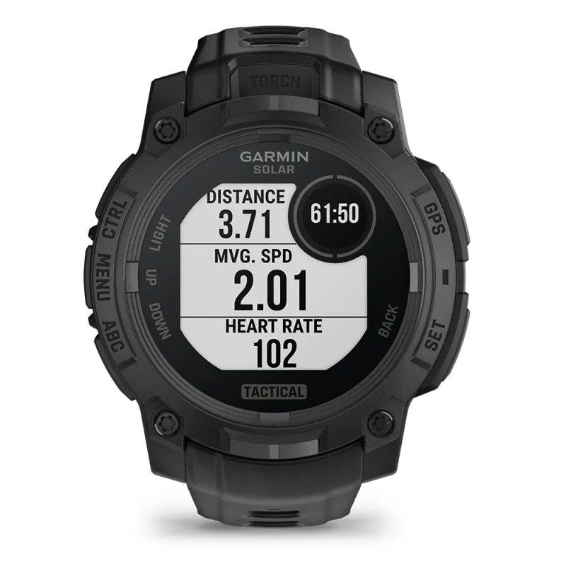 Garmin Instinct 3 - 45 мм SOLAR | Tactical | Black with Black Band