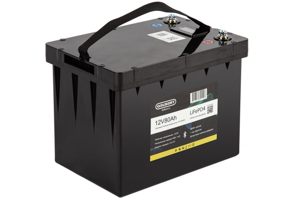 Аккумуляторная батарея литиевая Gelbert LiFePO4 (12V/80Ah/80А) BT/Display 176 от прозводителя Gelbert
