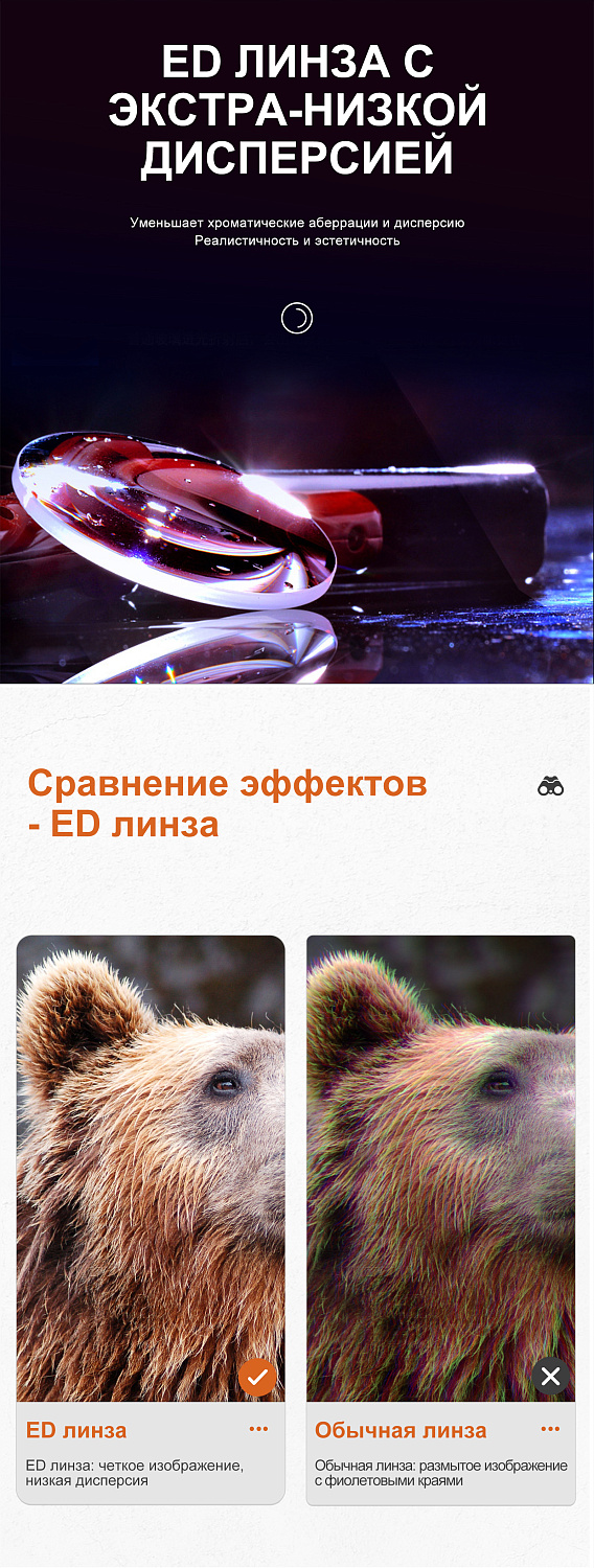 Бинокль Eyeskey Captor ED-10x42