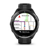 Garmin Forerunner 965 - | Carbon Grey DLC Titanium Bezel with Black Case and Black/Powder Grey Silicone Band
