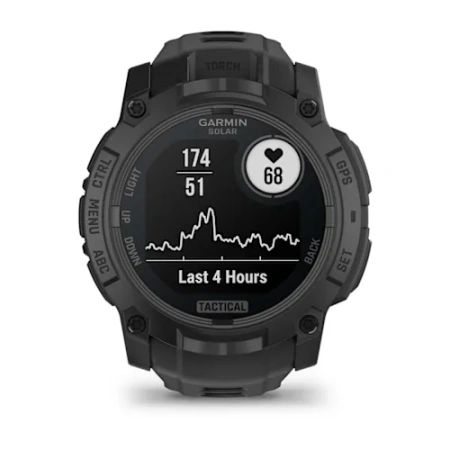 Garmin Instinct 3 - 50 мм SOLAR | Tactical | Black with Black Band