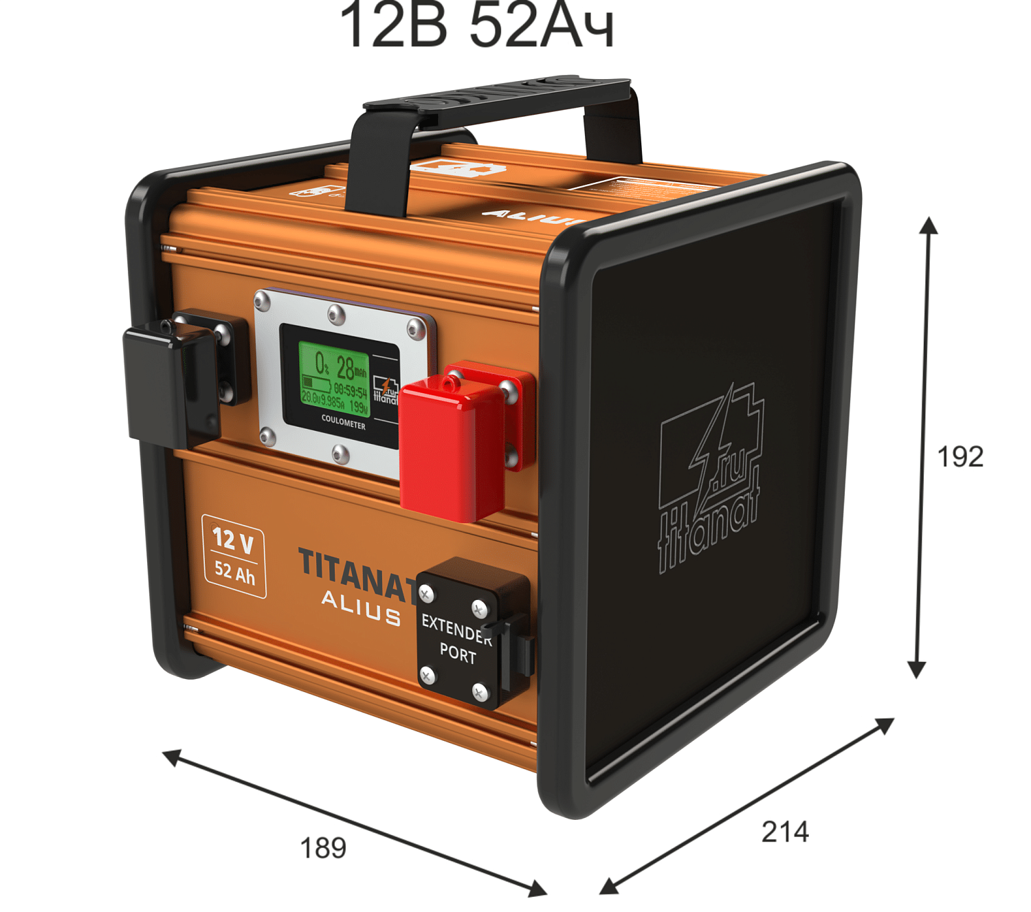 LiFePO4 12V 52Ah Аккумулятор ALIUS GOLD Titanat