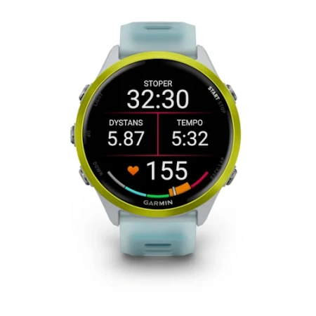 Garmin Forerunner 570 - 47 мм | Amp Yellow Aluminium with Translucent Whitestone/Turquoise Band